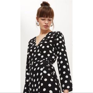 TOPSHOP Wrap Mini Dress